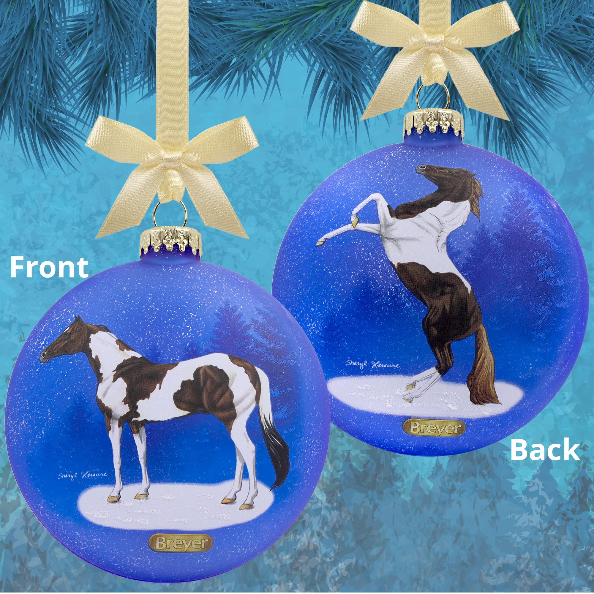 a BREYER 馬のオーナメント　５種セット Amazon.com: Breyer Horses Stablemates Suncatcher Horses Craft Set