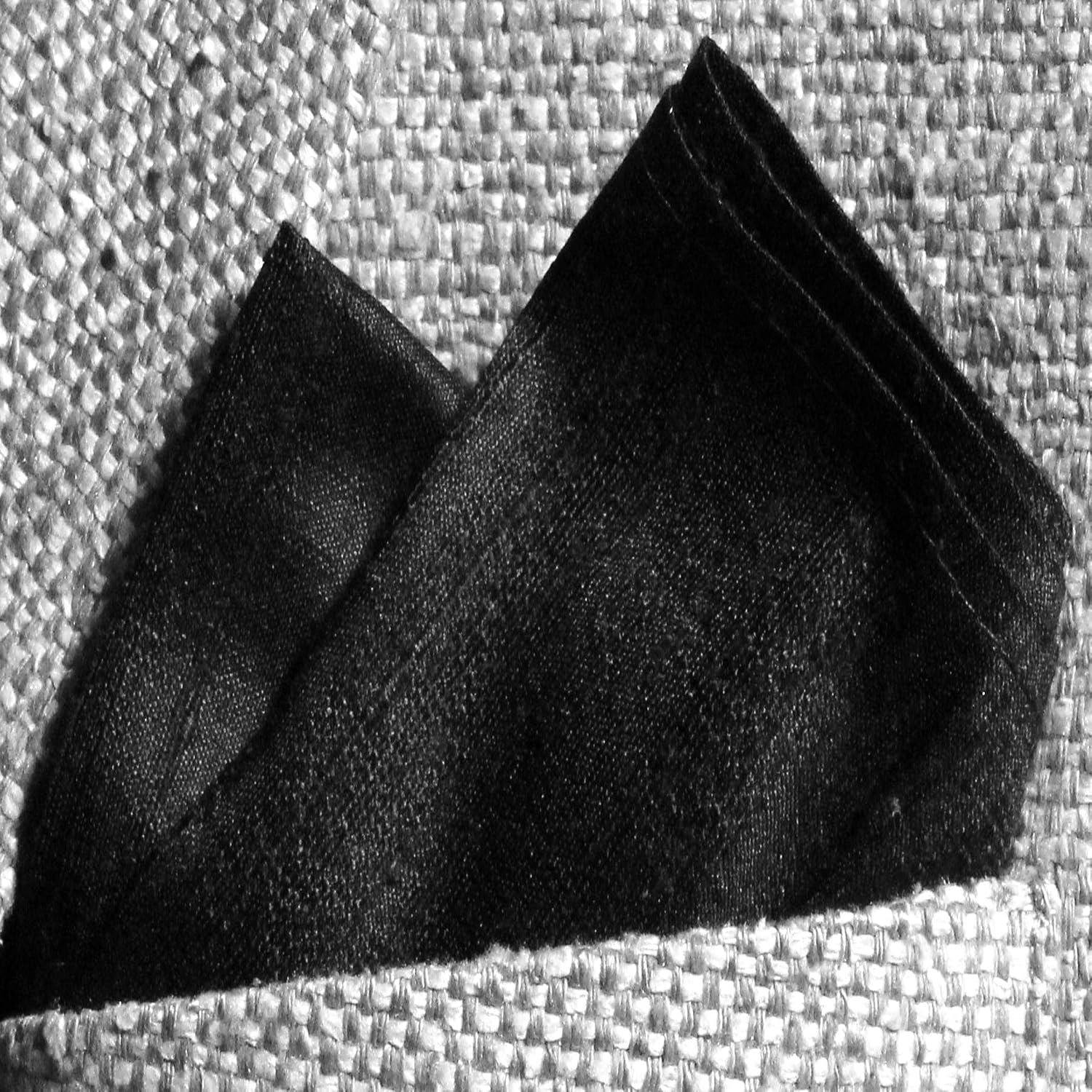 Rich 100% Silk Dupioni Pocket Square - Full-Sized 16"x16" - 42 Glowing Hues image 3