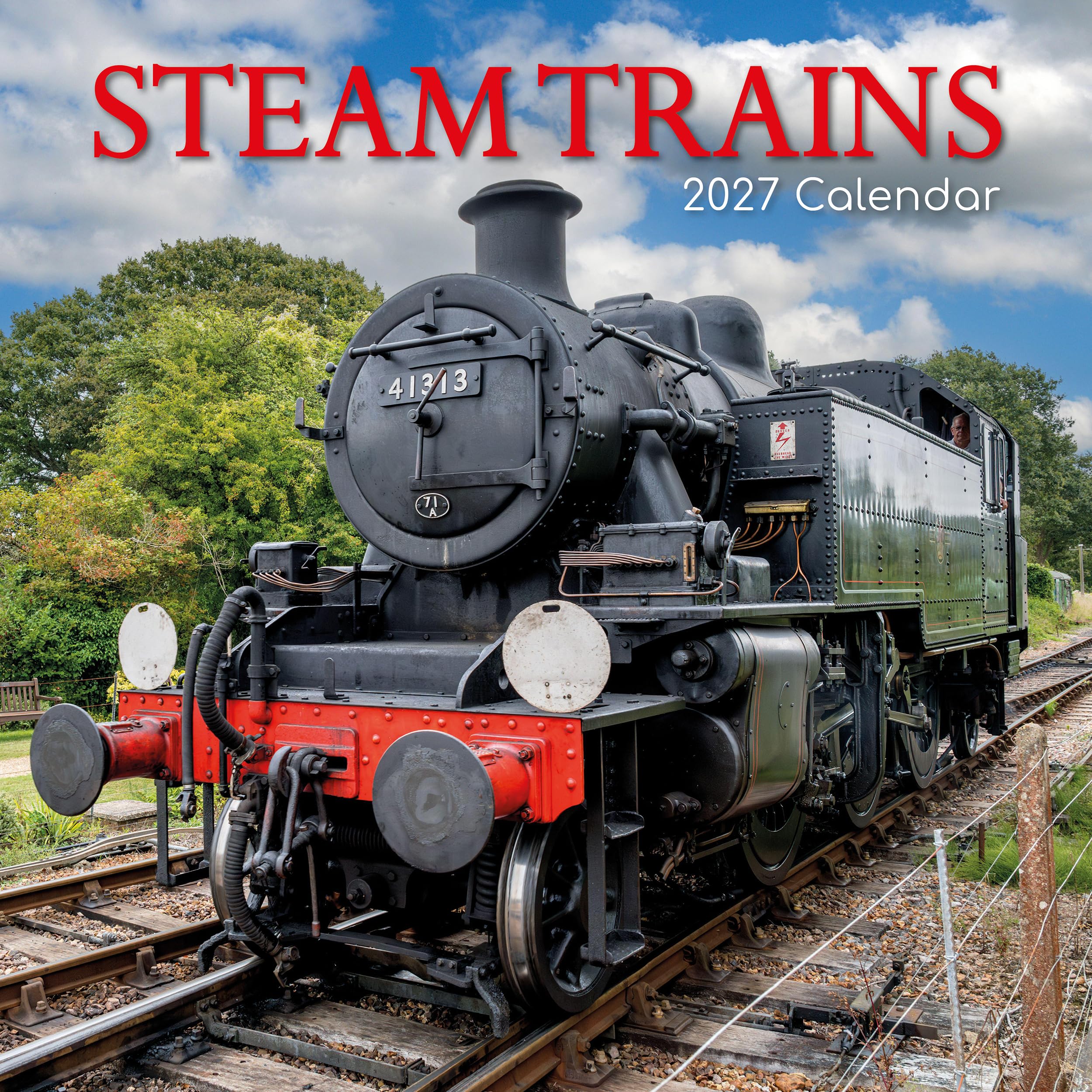 TGSC | Steam Trains 2026-2027 Calendar, 16-Month Square Wall Calendar (Sept 2026-Dec 2027), UK Planner with Railway Heritage, Home or Office Organiser | 30 x 30 cm
