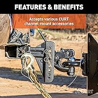 Vista 7 de Soporte de canal regulable Curt 45902.