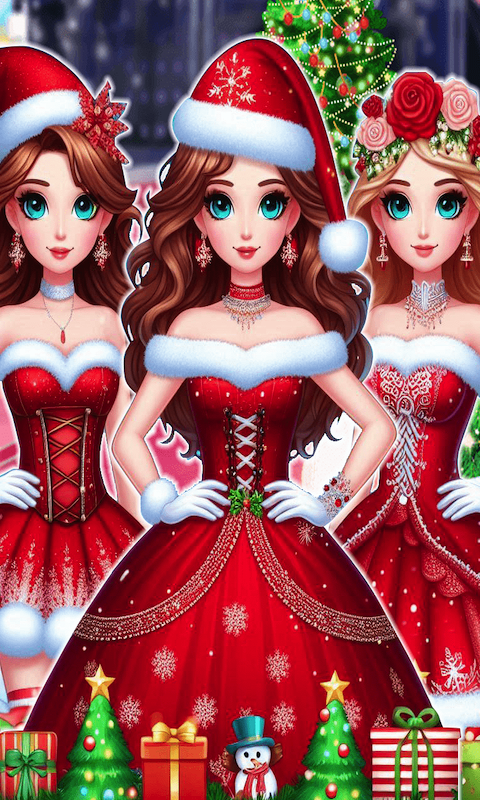 Christmas Dress Up Games For Girls - Xmas Girl Makeup & Makeover Salon  Girls Game