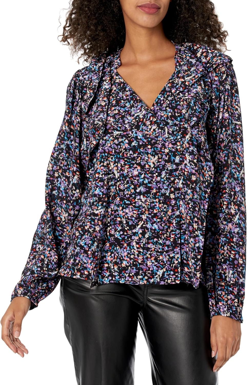 Women's Raquel B Blouse in Caviar Multi