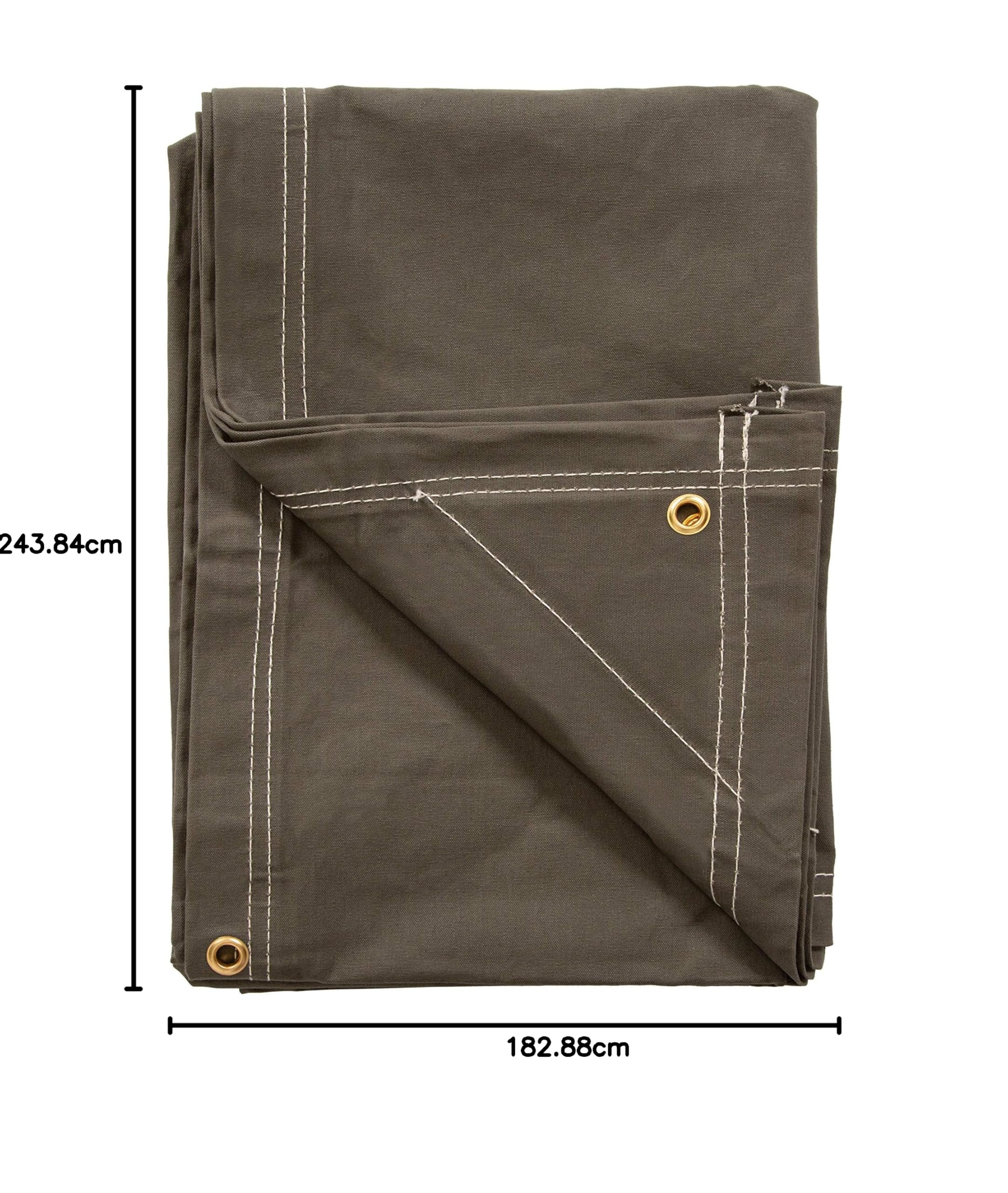 StanSport Bâche en Toile Robuste, 1,8 x 2,4 m
