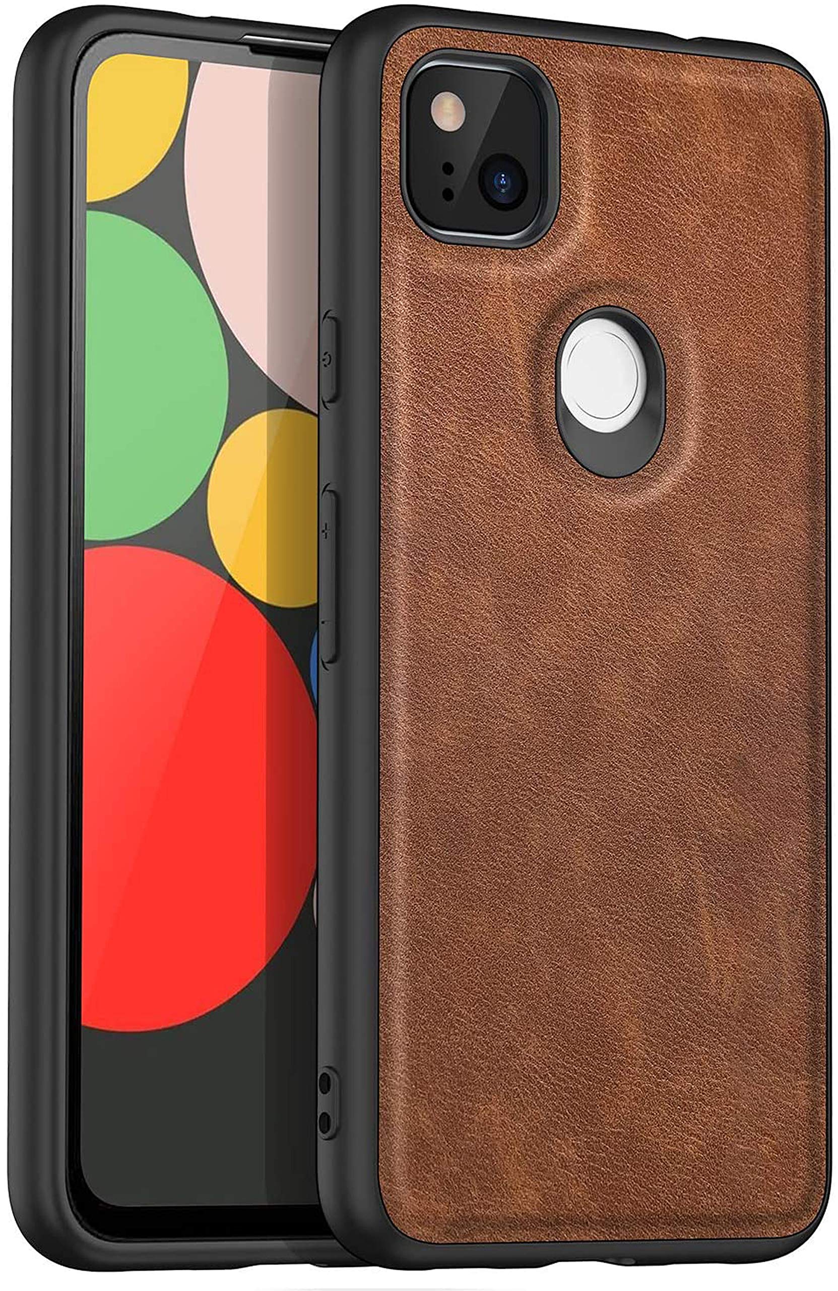 Kapa Tux Back Case for Google Pixe 4A, Ultra Slim Leather Case with Soft Edge Shockproof Back Cover, Brown (B08SBVRJ7J) Amazon Price History, Amazon Price Tracker