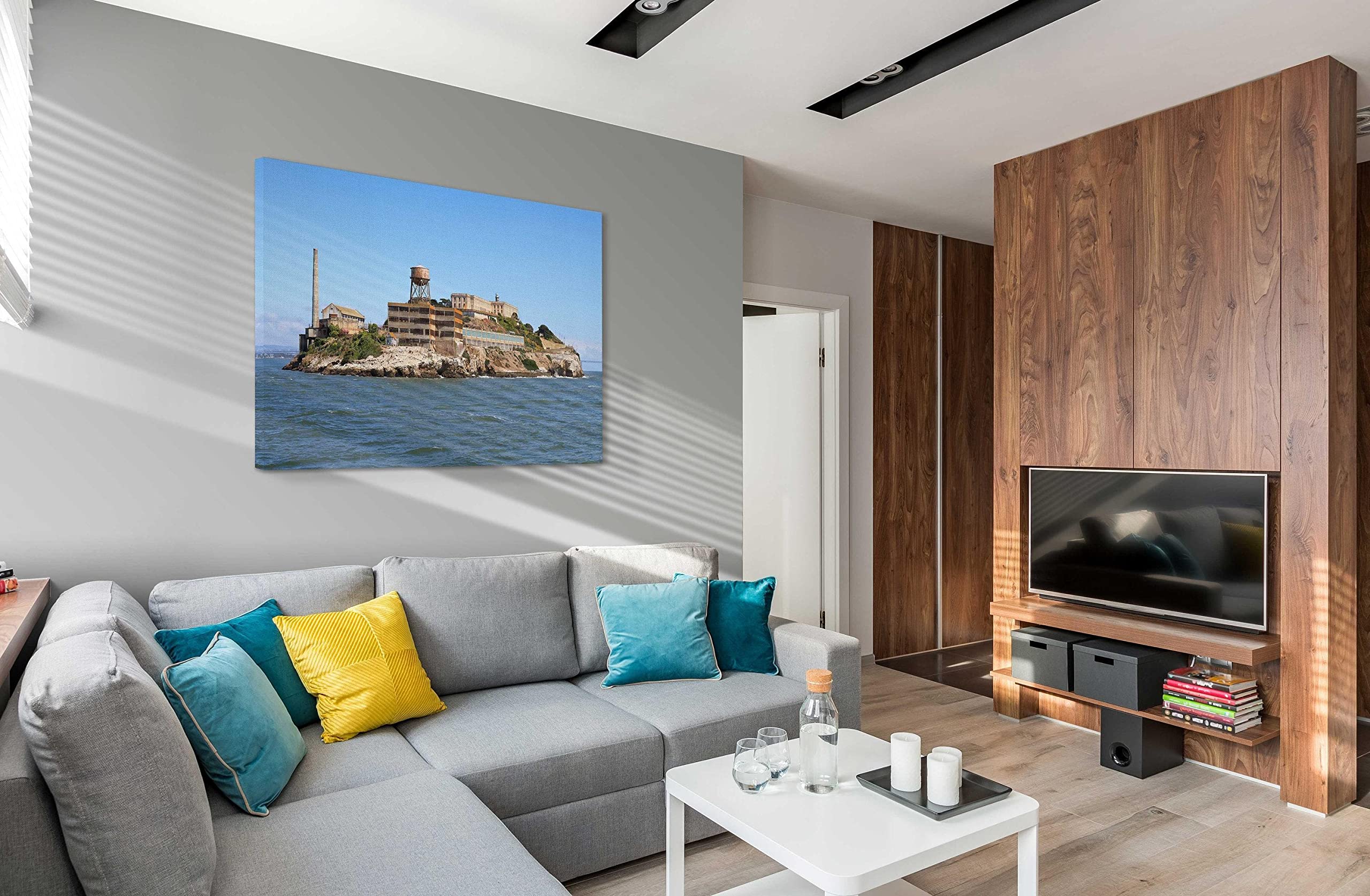 Amazon.co.jp: タイのバンコクの有名な街の明かり アートパネル壁飾り