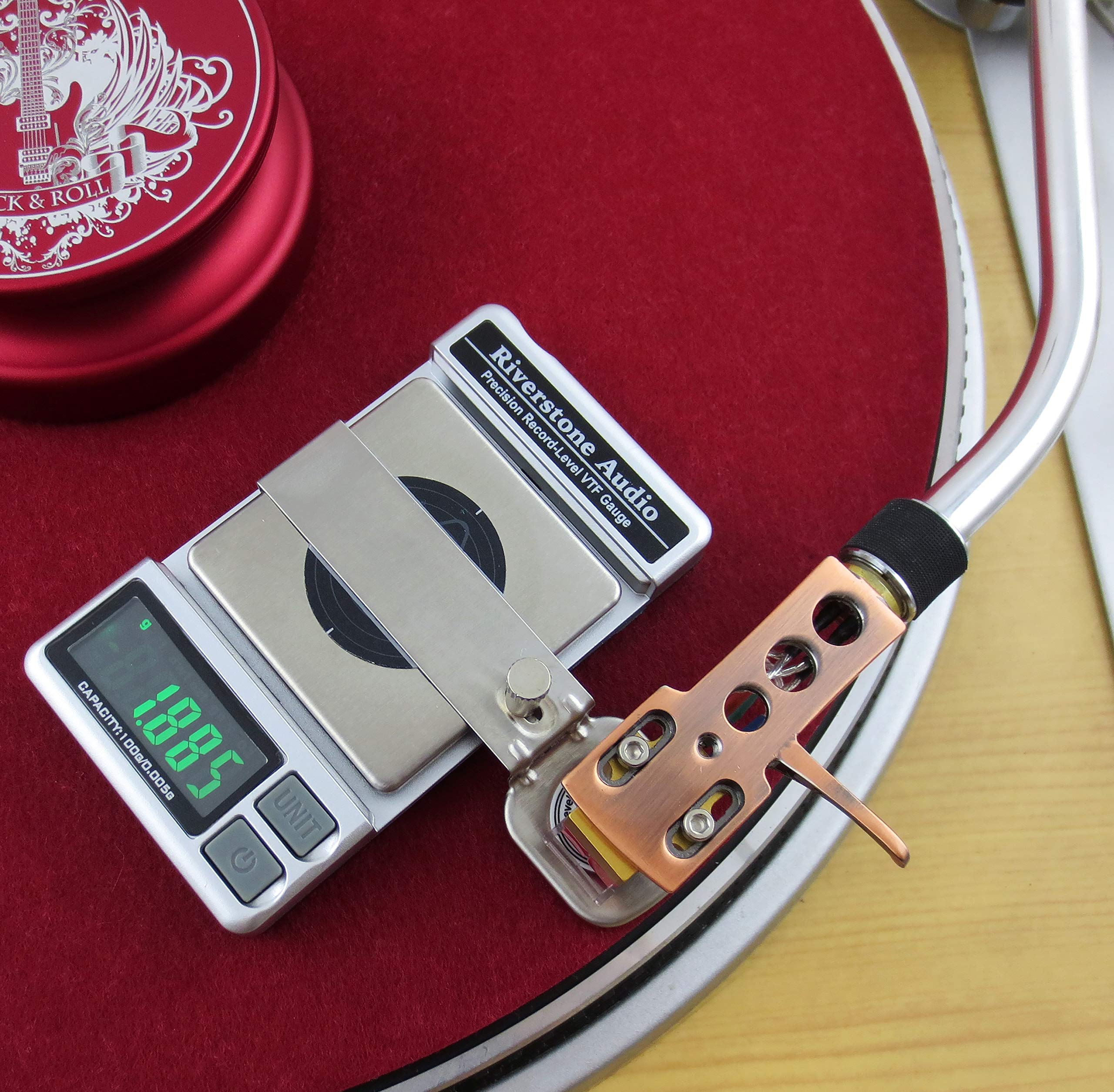 Precision RECORD LEVEL Turntable Stylus Tracking Force Pressure Gauge / Scale 100g, 0.005g Resolution