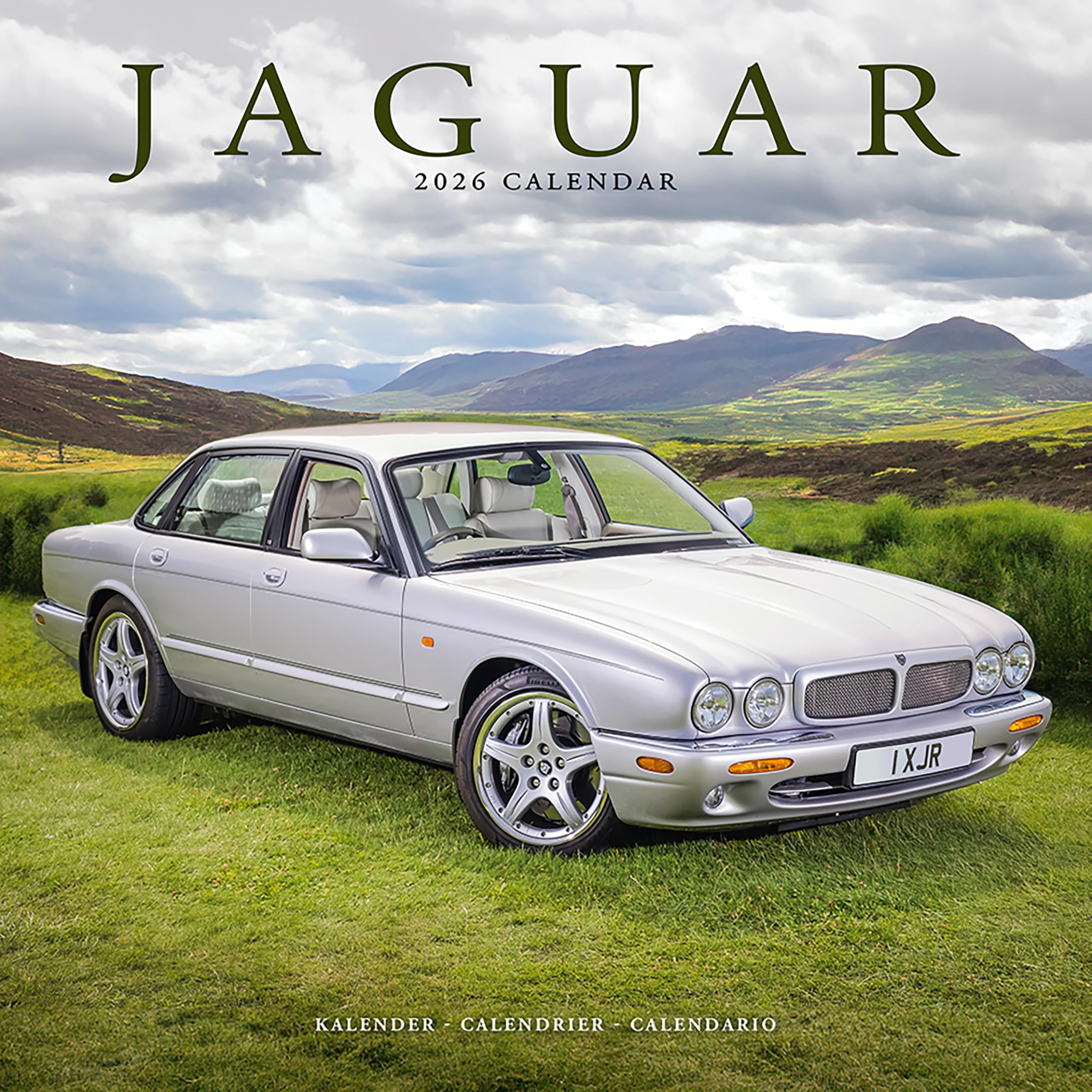 Jaguar 2026 Calendar | Square Wall Calendar | Car Enthusiast Gift | Plastic Free Packaging | by Avonside Publishing