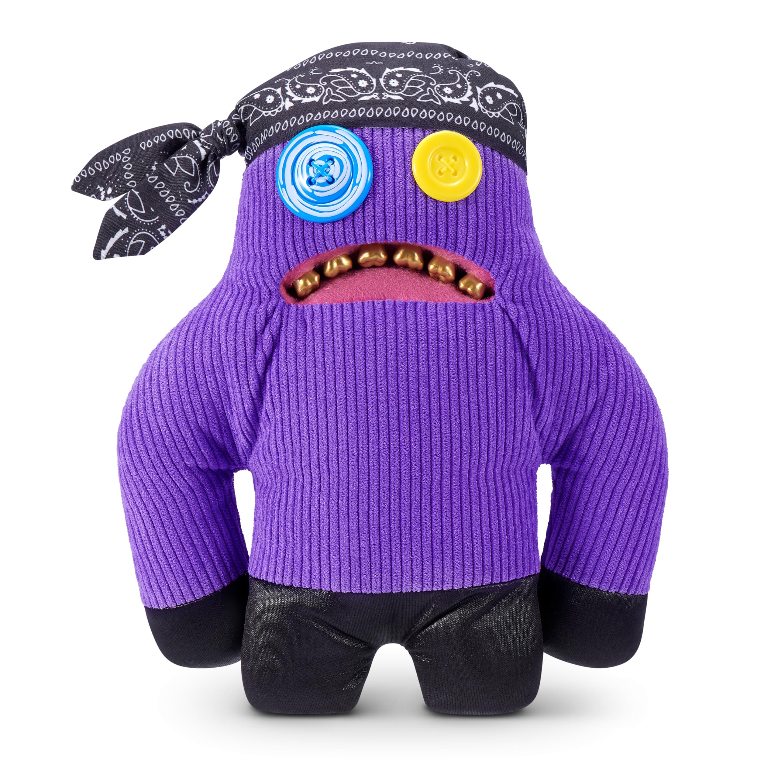 Fuggler Fugg Life 9-Inch Plush Toy (Sasquoosh) by ZURU, Funny Ugly Monster Stuffed Animal with Human-Like Teeth
