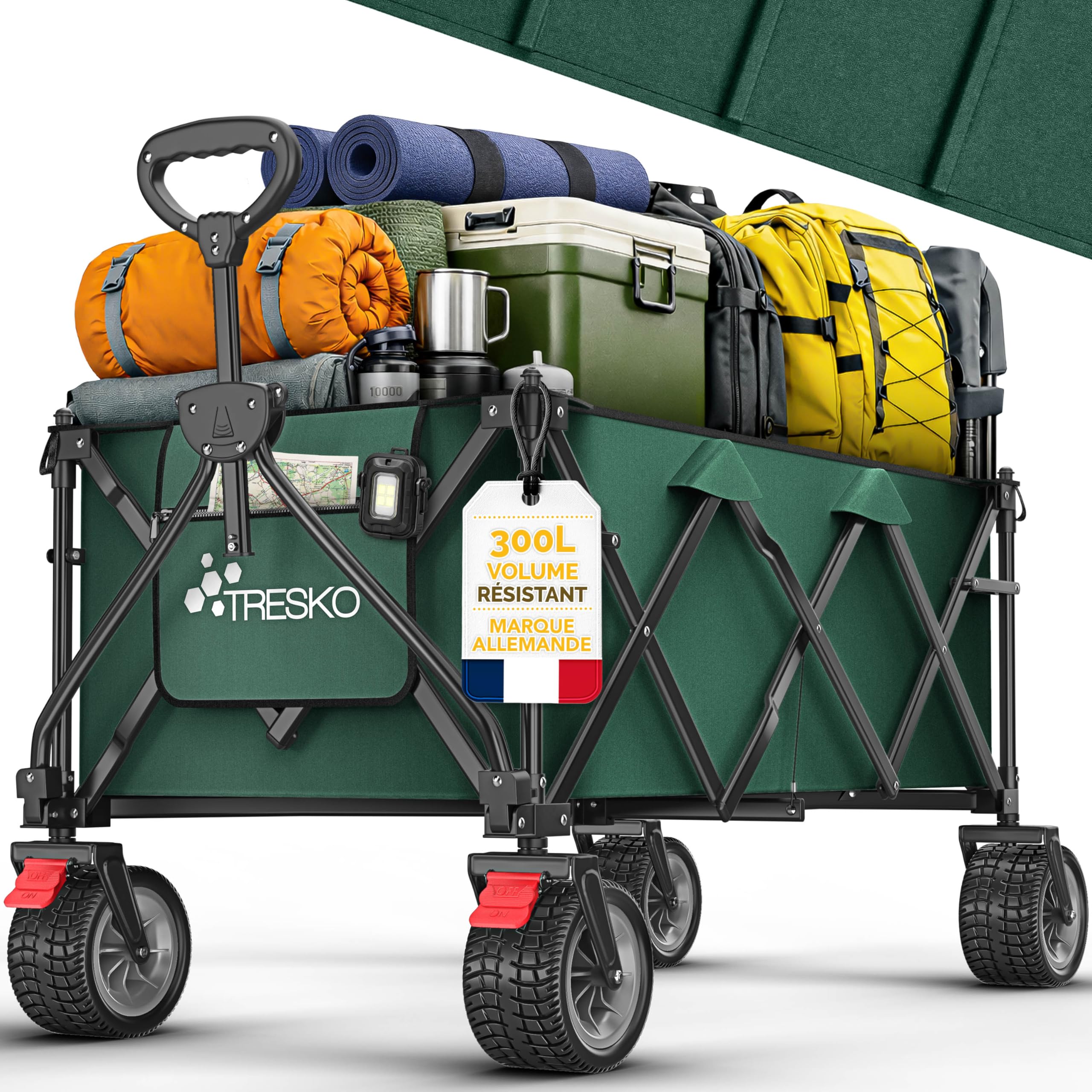 Chariot pliante 300 l pour éviter le mal de dos lors des déménagements