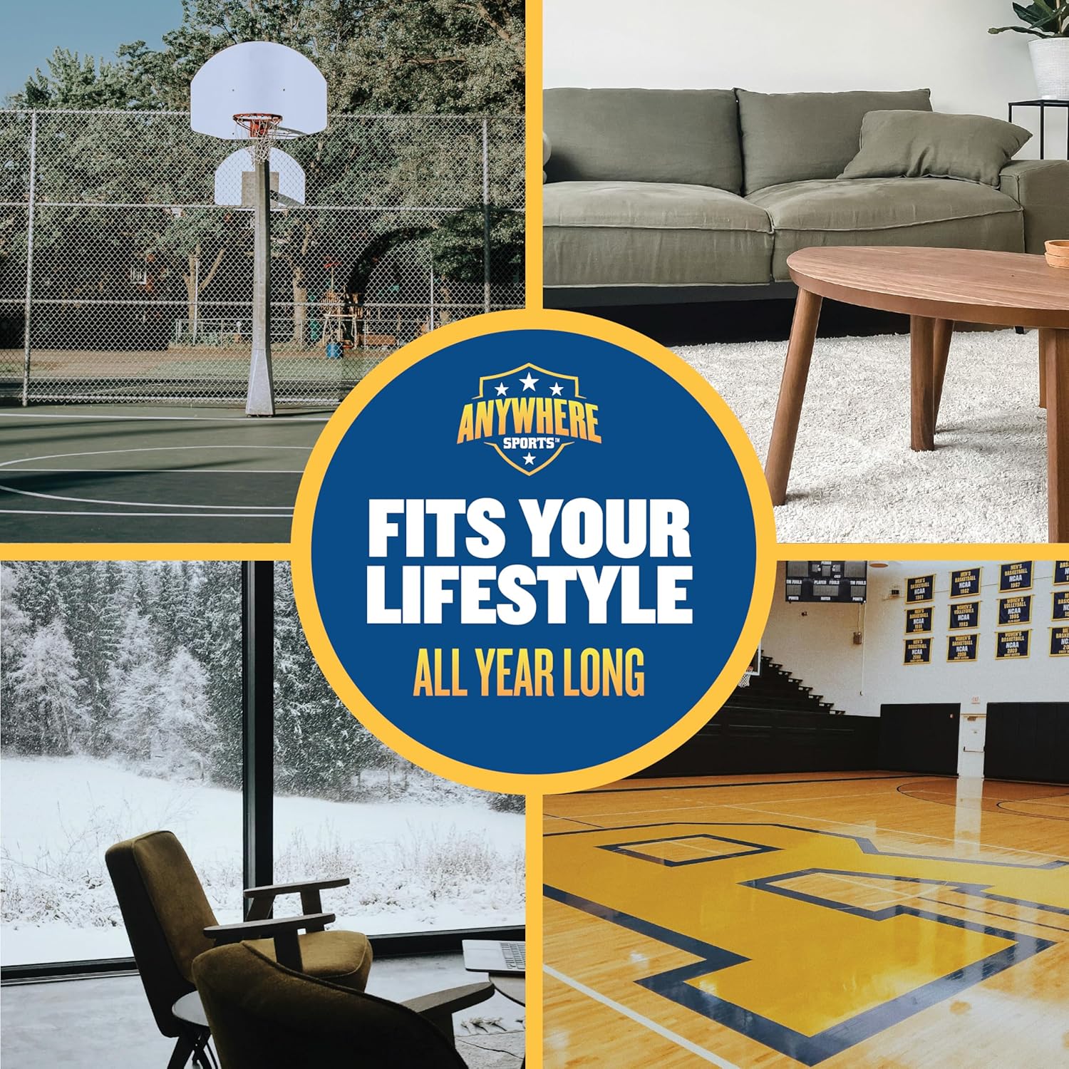 Anywhere Ball, Silent Basketball, Airless Foam for Indoor Training, Dribbling, and Realistic Bounce