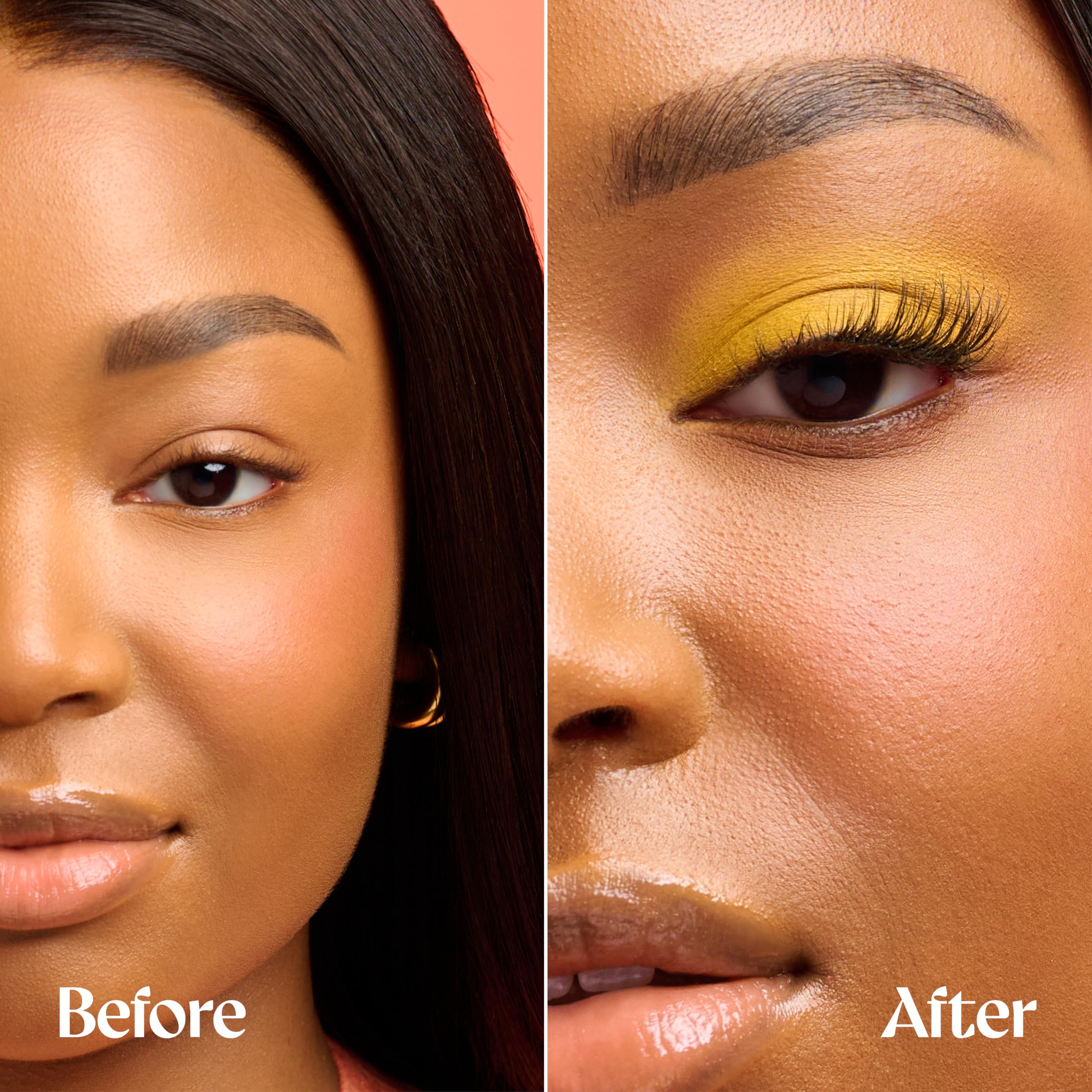 eLASHtic™ Lashes, Half Lashes, Strip Eyelashes, Natural Wispy Lashes, Fake Eyelashes, Elastic Lash Band, Flared & Natural Volume (Lover) Half Lash