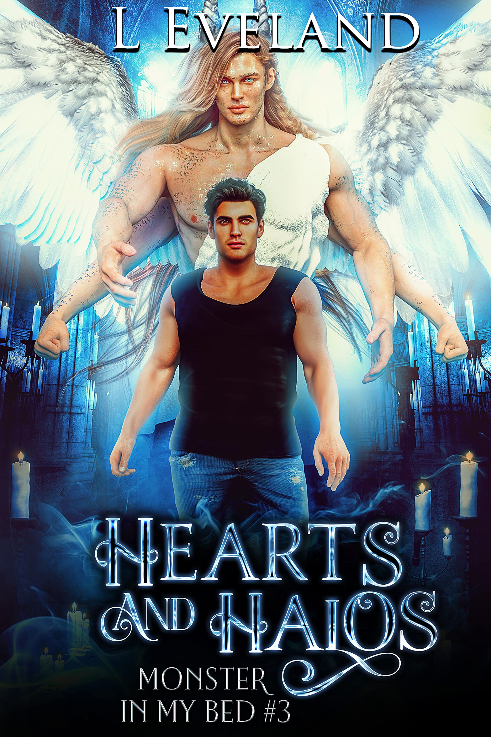 Hearts and Halos: M/M Paranormal Fantasy Monster Romance (Monsters in my Bed Book 3)