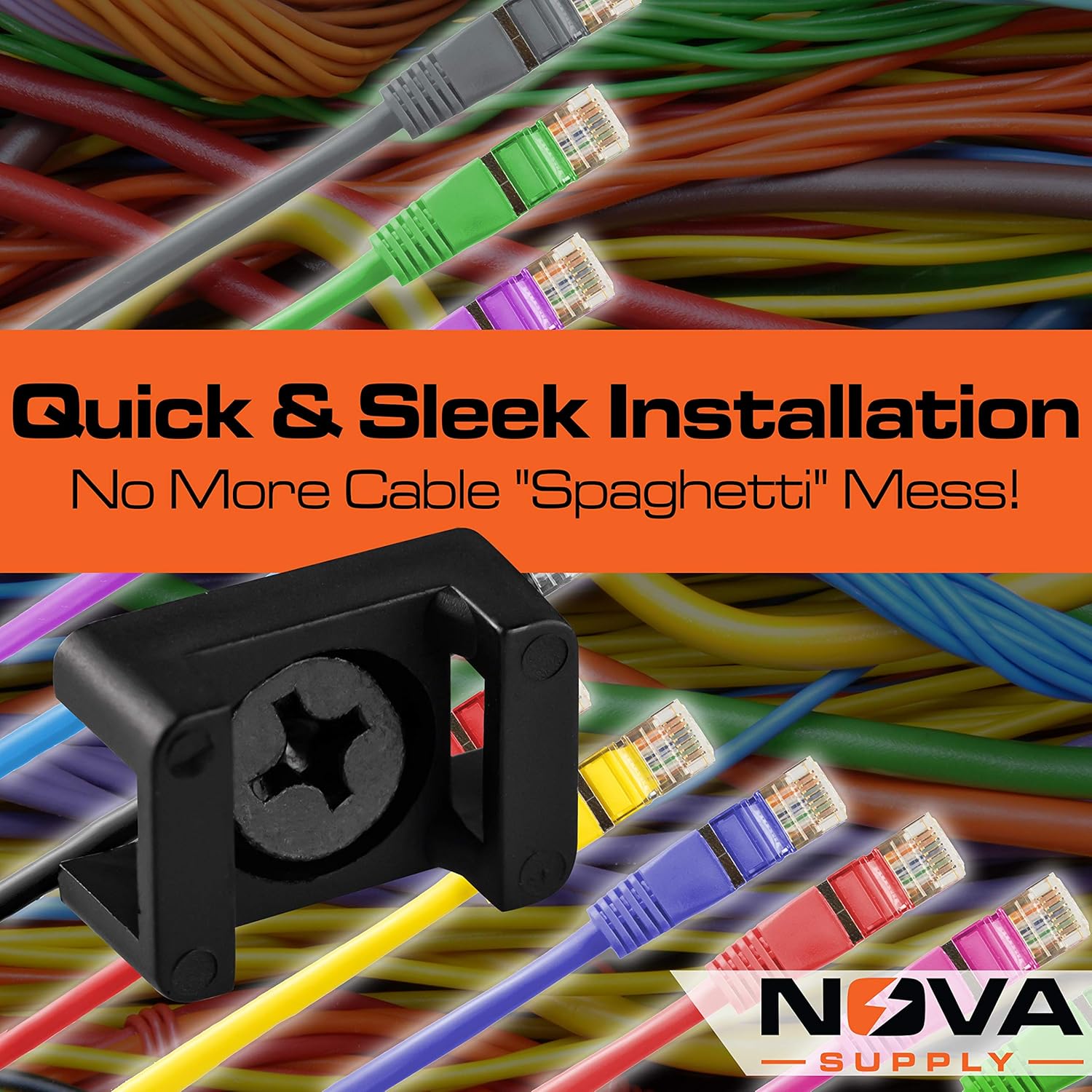 Up To 60% OFF Pro-Grade, Slim, 1x .6 Cable Tie Mounts With Screws 100 Pack. High Strength, Black Zip Tie Bases For Wire Management. Permanently Anchor To Wall, Desk or Baseboard. Run Cords at Your Home or Office