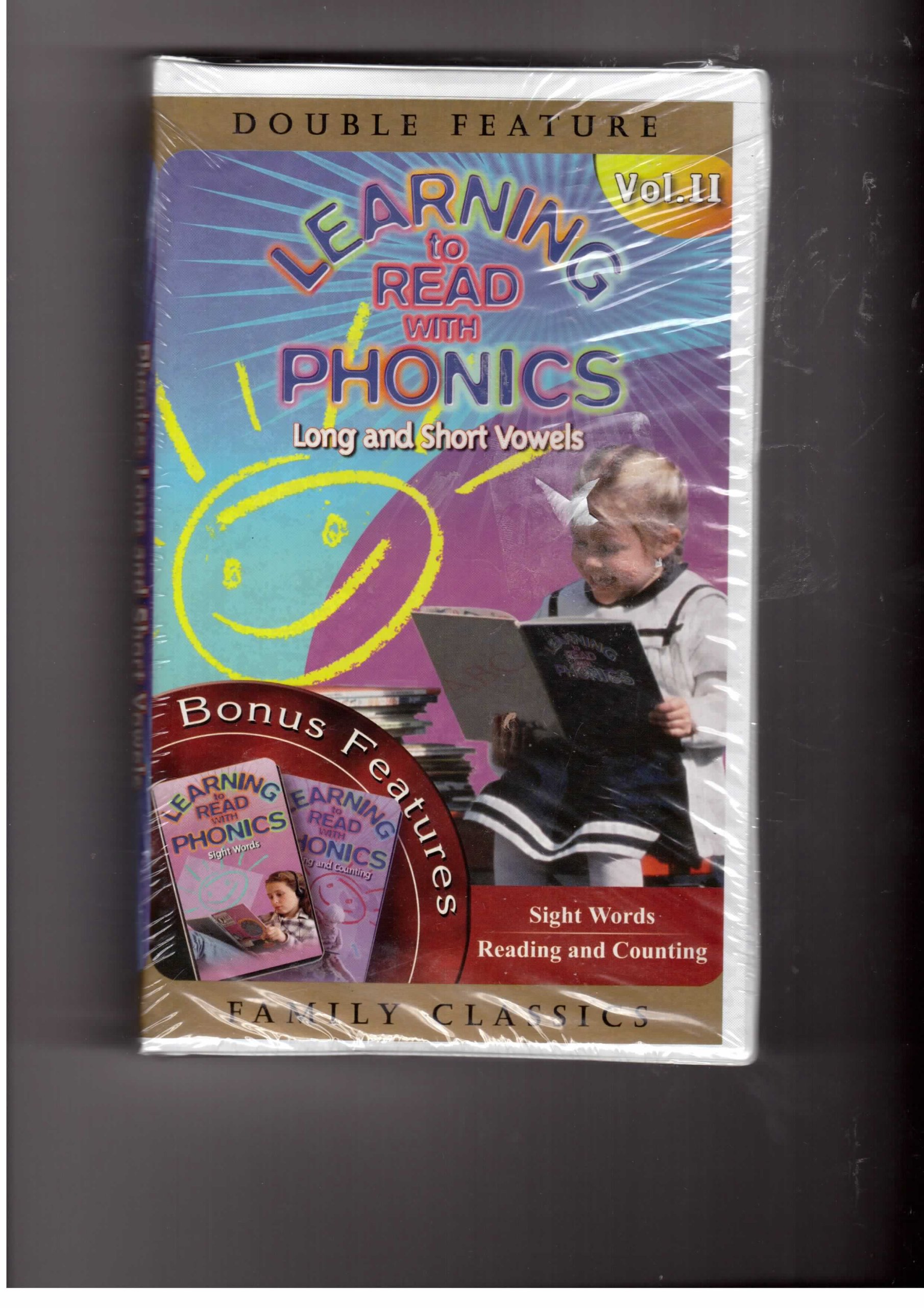 Vocales en inglés Phonics Long & Short Vowels en formato VHS original de EE. UU.