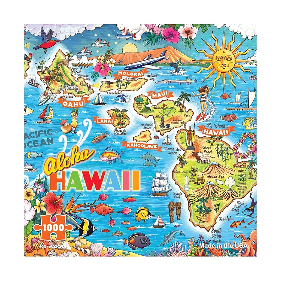 ジグソーパズル　ジェイムス・リッツィ　スキーツアーズ　808P 未開封 Amazon | Re-marks Hawaii 1000ピースパズル | ジグソーパズル