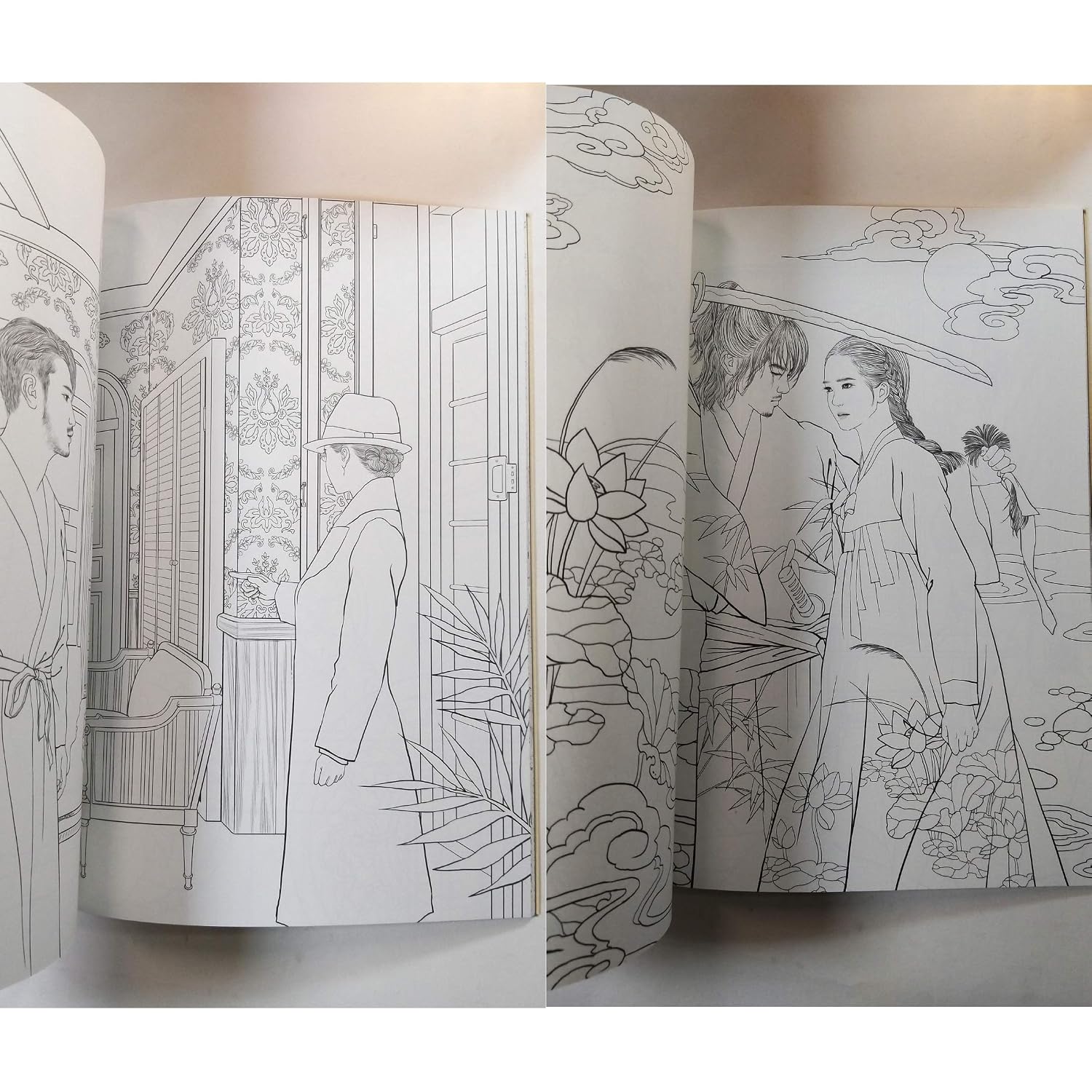 Mr. Sun Shine Coloring Books for Adults Relaxation Color Therapy 40 Famous Scenes in The Drama Korean TV Show Classic 108page      Toy