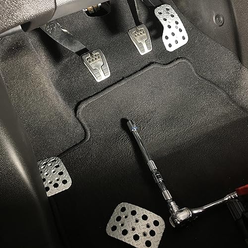 Miniatura 5 de Sparco - Conjunto de pedales de carrera, Plateado