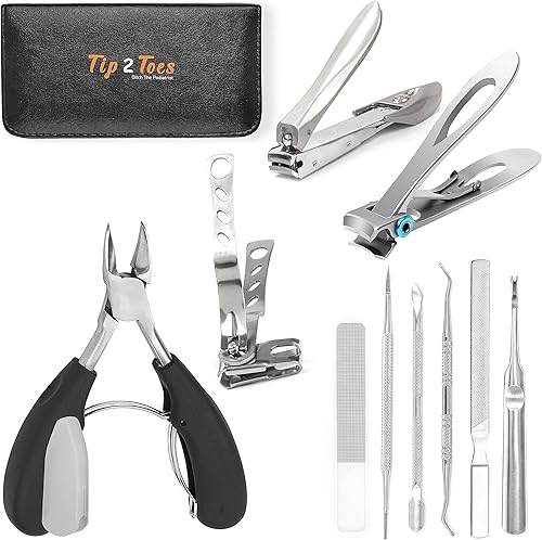 TIP2TOES 10 piezas de cortaúñas encarnadas para personas mayores, uñas gruesas de los pies, podólogo, resistente, para hombres, profesionales y disponible en Yaxa Colombia