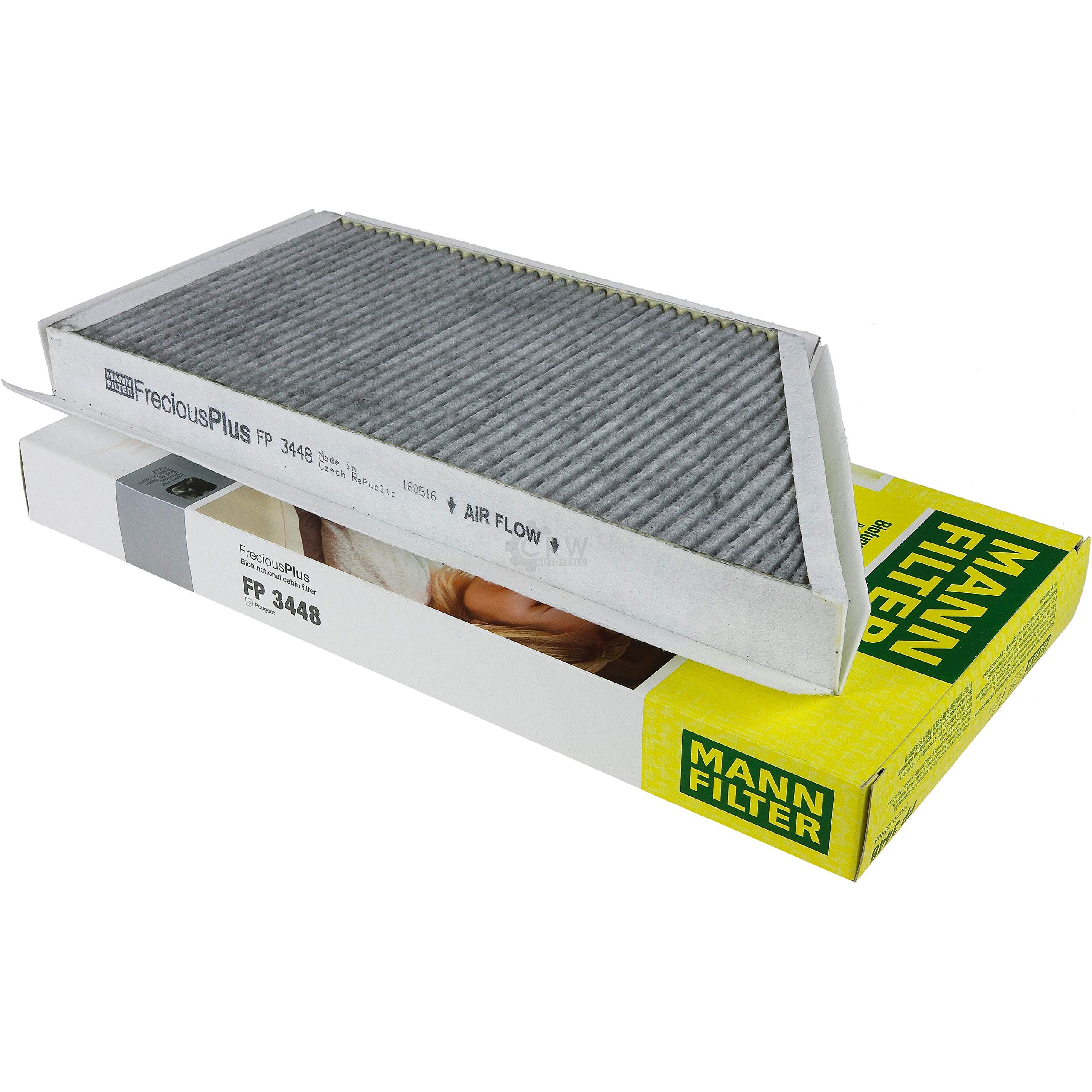 Paquete de inspección Kit de mantenimiento de filtros con filtro de aceite W 716/1, filtro de aire C 2192, filtro de combustible WK 6031, filtro de habitáculo FP 3448, tornillo de cierre