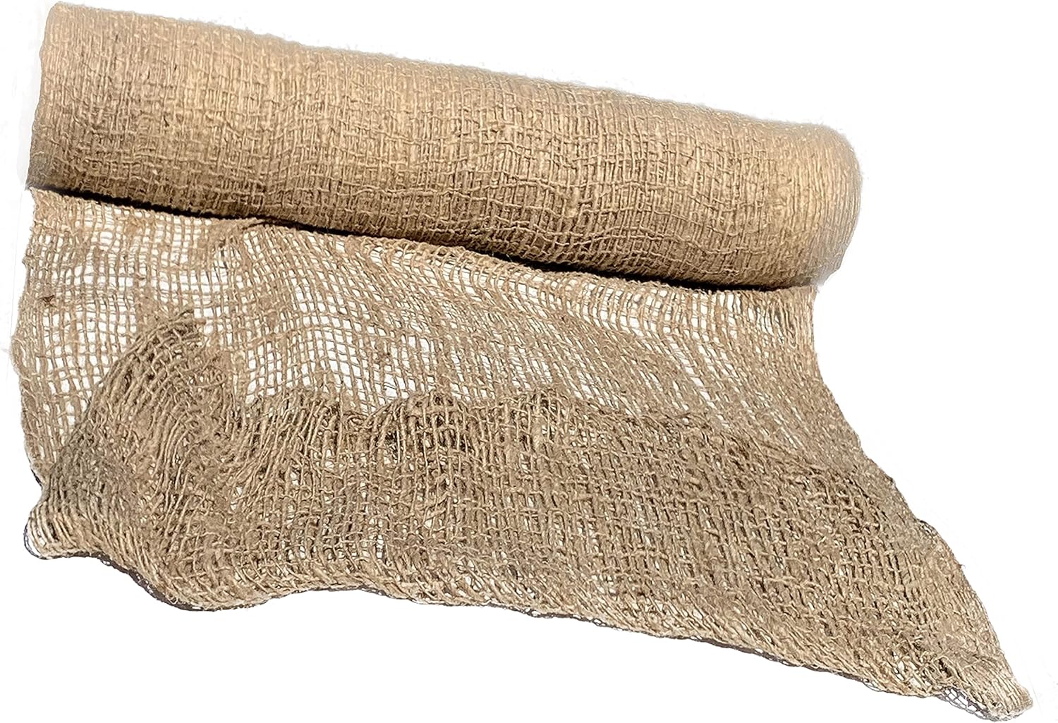 Burlap Weed Barrier Fabric Netting Slope 100% Jute Soil Saver roll 225 ft Long x 48 inch Wide, 900 Sq-Ft Covering Mesh Blanket - Great for Gardening, Construction & Erosion Control