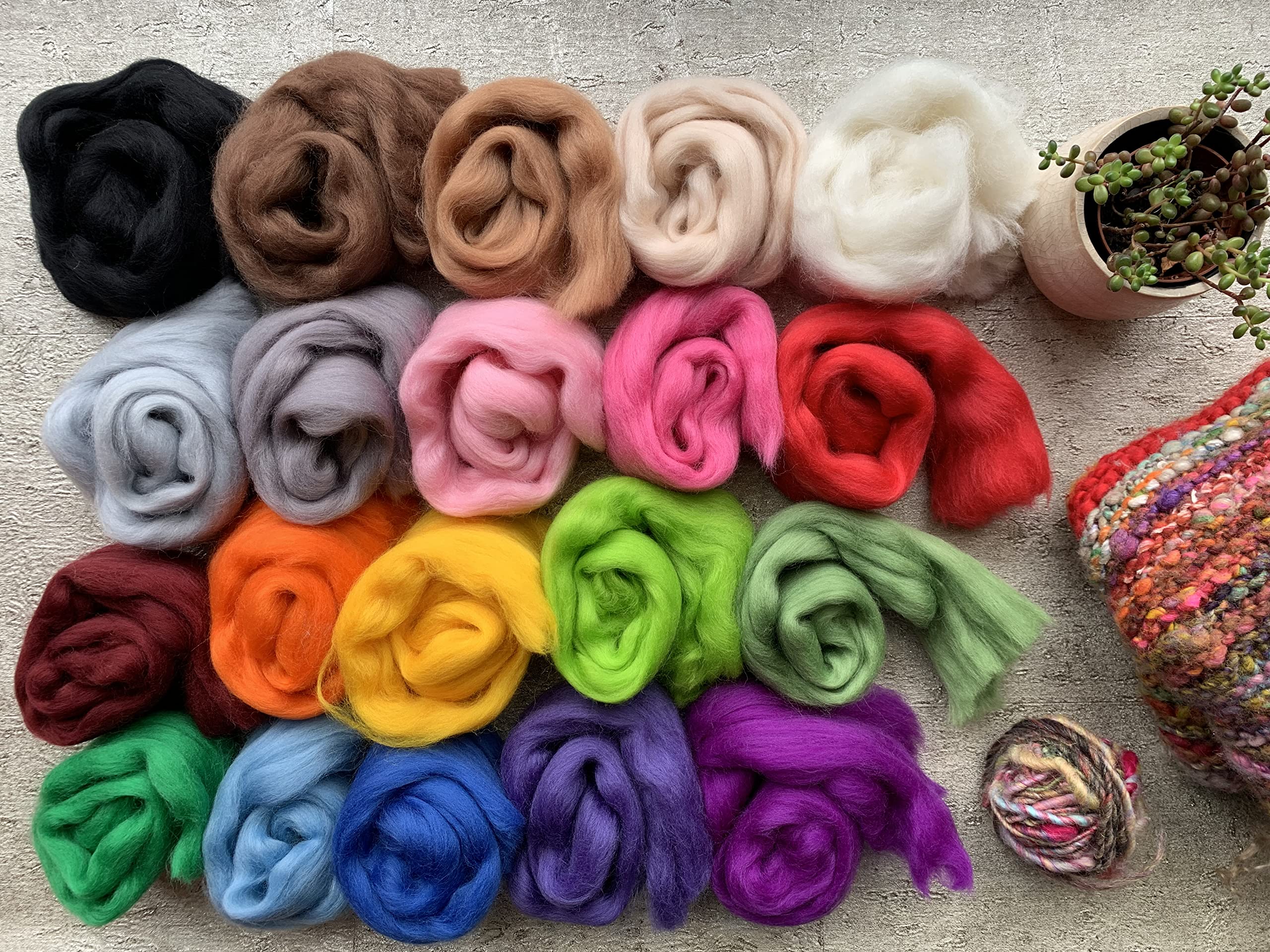 Wool Kit Wool Crafting Kit Premium Needle Felting Kit - Complete Starter Set ...