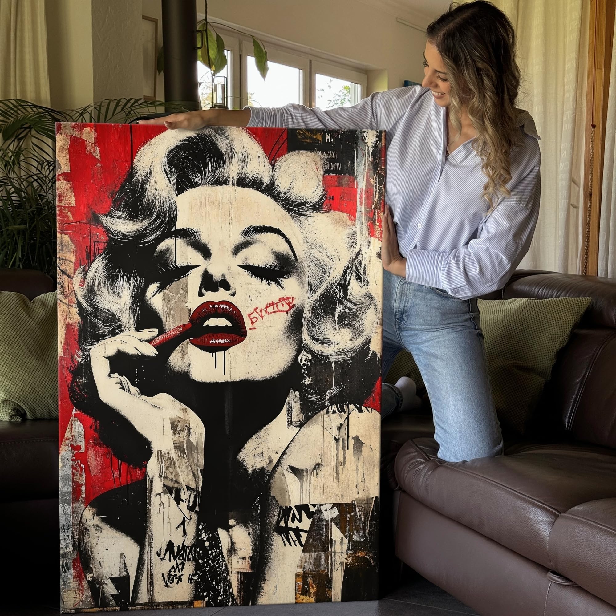 Artmazing | Bild bunt | S-Art Bilder | Modernes Wandbild XXL | Wohnzimmer Wanddeko | Leinwandbild Deko | Bild Leinwand XXL | buntes Poster für Wand