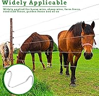 Vista 6 de Tatuo 1000 Pcs T Post Clips Bulk Galvanized Steel Fence Clips Rust Resistant T Post Wire Clips Holds up to Bad Weather Conditions for Securing Wire