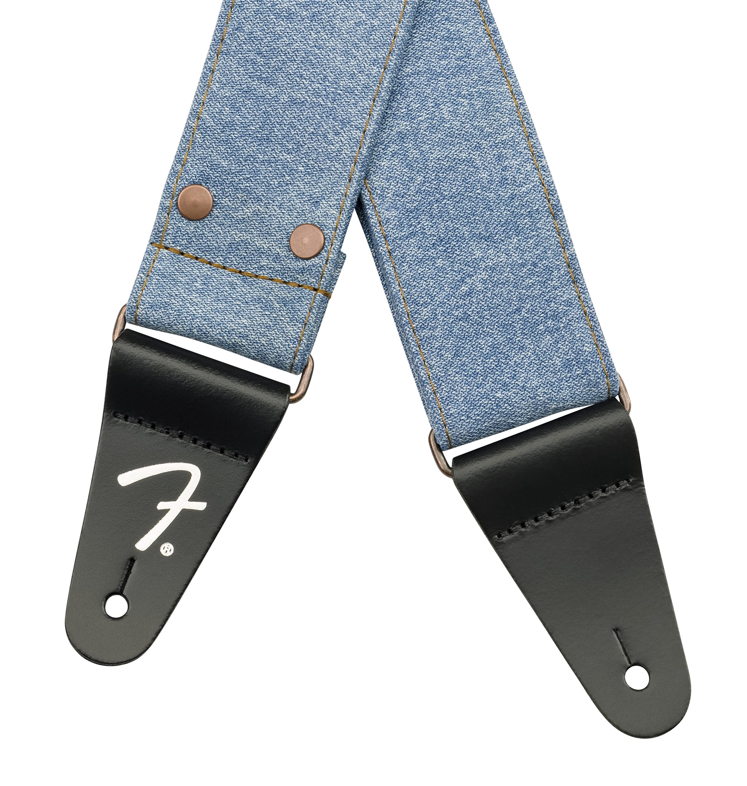 Amazon.co.jp: Fender x Wrangler Riveted Denim Strap, Light