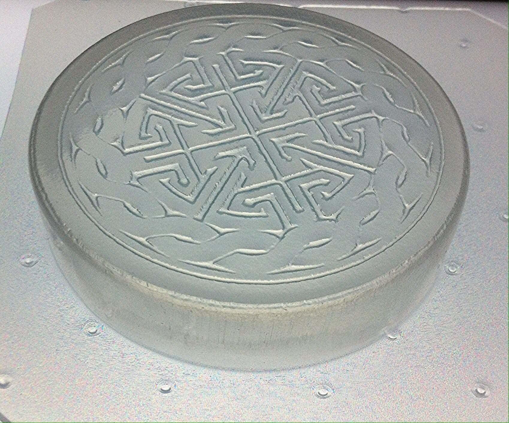 Flexible Soap or Resin Orgone Mold Sacred Geometry Celtic Design