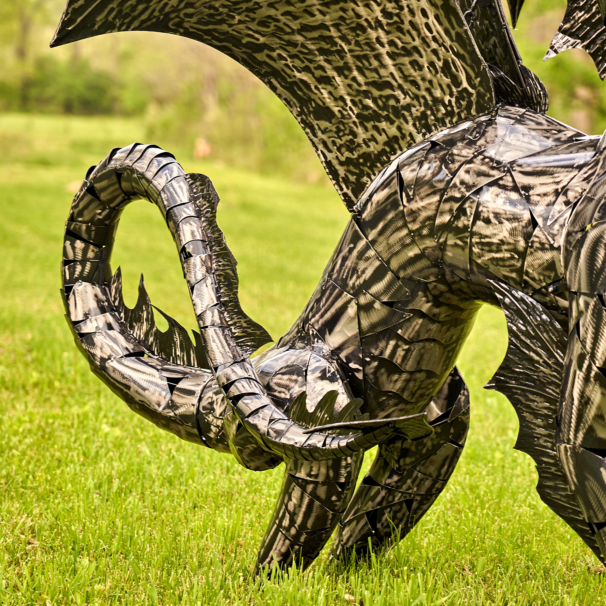 Amazon.com: Zaer Ltd. Large Metal Dragon Statue, 89