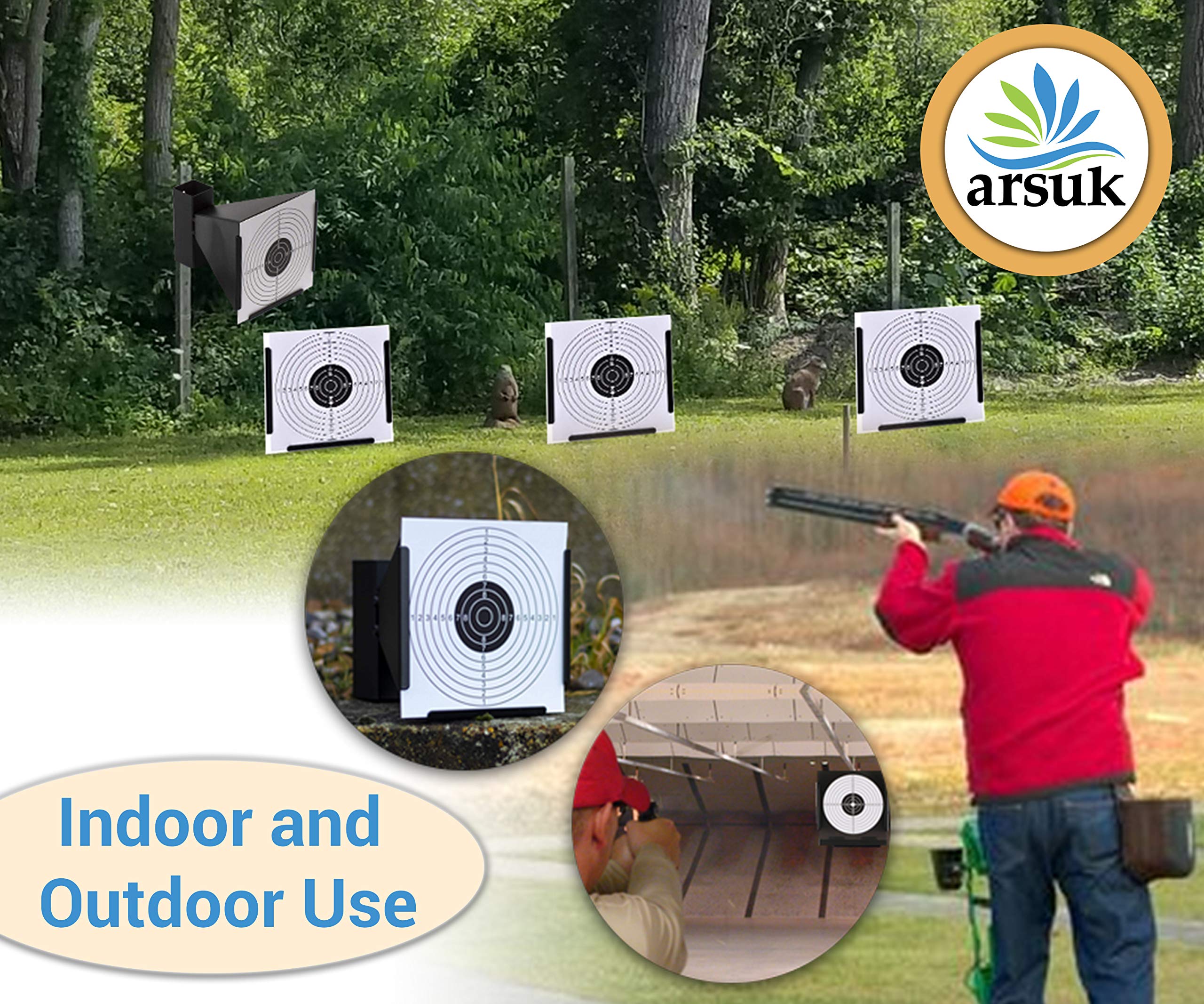 ARSUK Airsoft Swinging Target Freestanding Self Resetting Holder Cone