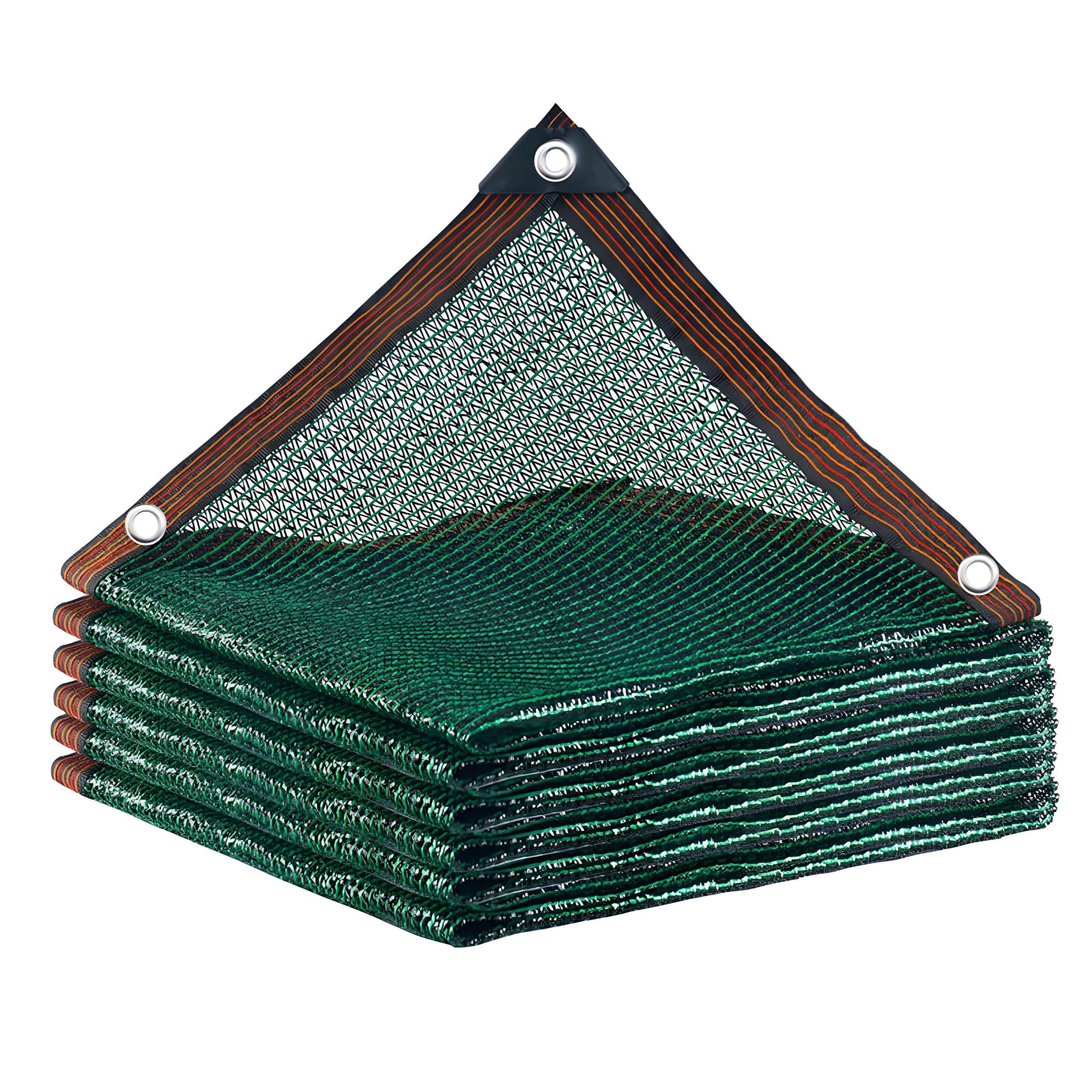 Dark Green Shade Net 50% Shading Rate, Sun Shade Cloth with Grommets