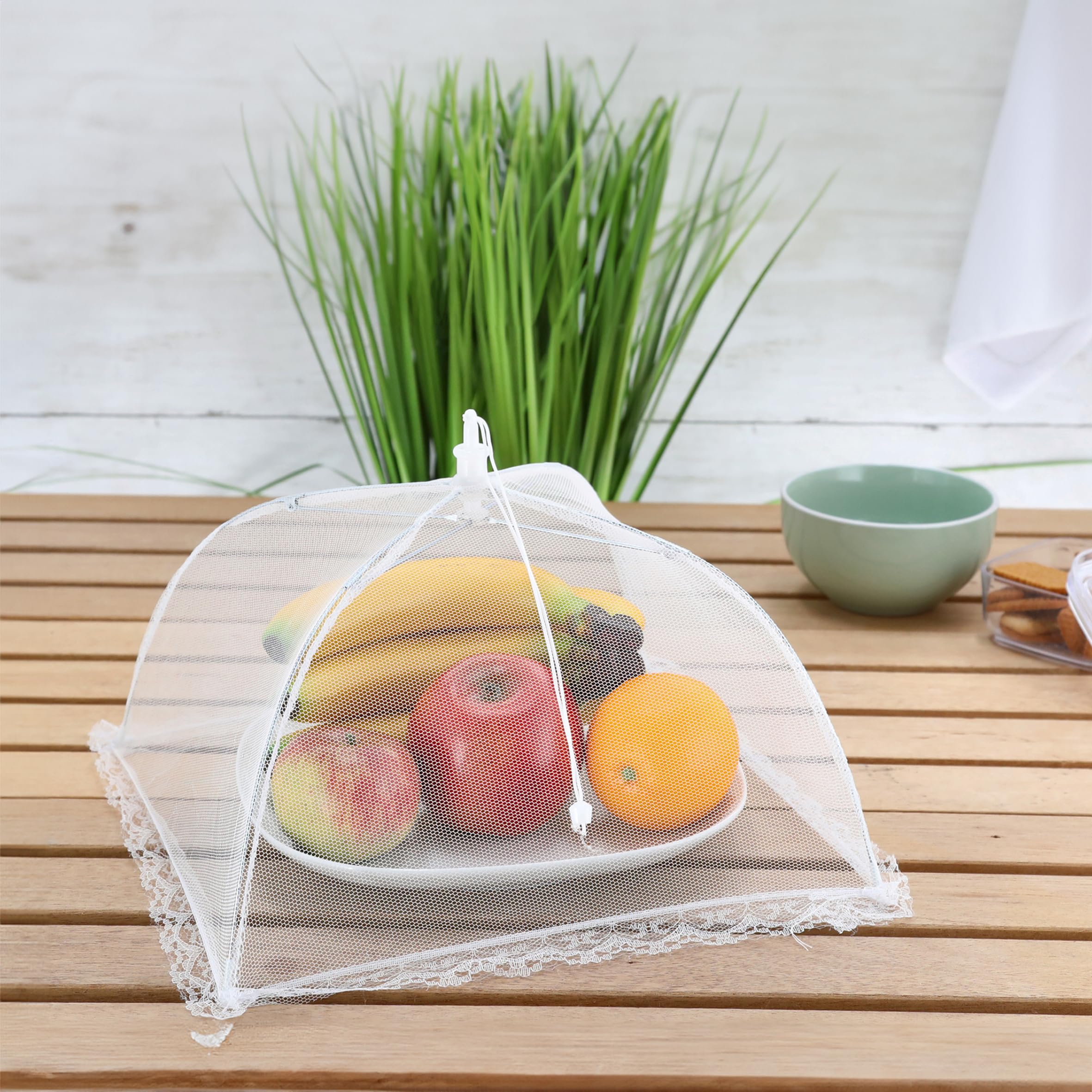 Coperture Per Alimenti Osportfun - Set 6 Pezzi Pieghevoli Per Proteggere Cibo Da Insetti, 1 Grande E 5 Standard