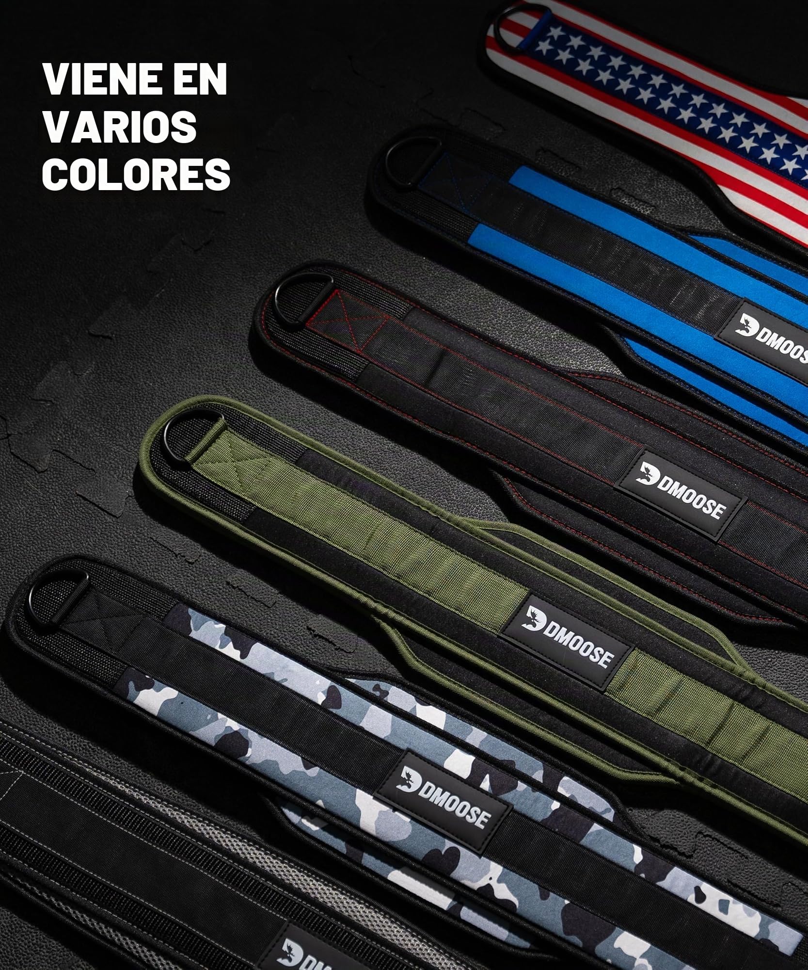 DMoose - Cinturón de inmersión con cadena de 36" de cadena de acero resistente, ajuste cómodo, doble costura, maximiza tus entrenamientos de levantamiento de pesas y culturismo