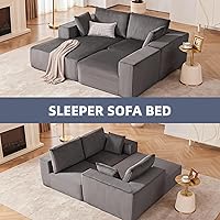 Vista 4 de 108” Modular Sectional Sofa, Cloud Sectional Couch with Deep Seat, Modern Modular L-Shape Sofa Couch with Chaise,Upholstered Boneless Couches for