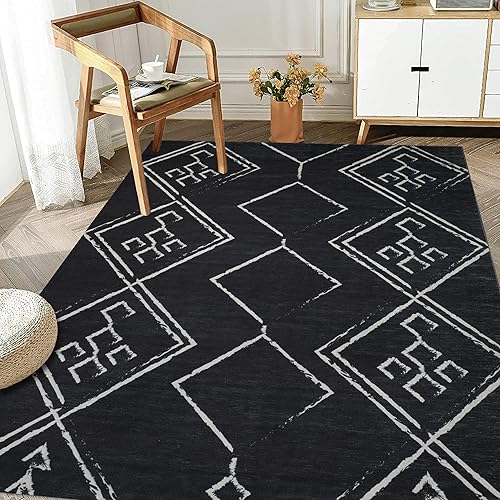 Miniatura 72 de Alfombra lavable a máquina con parte trasera antideslizante y resistente a las manchas, respetuosa con el medio ambiente, apta para familias y