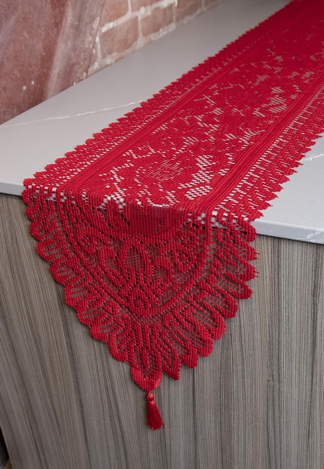 Gеt Sресіаl Prісе Ritz Lace Table Cloth Runner, 13 x 72 in, Red Gеt Chеар Prісе Ritz Lace Table Cloth Runner, 13 x 72 in, Red