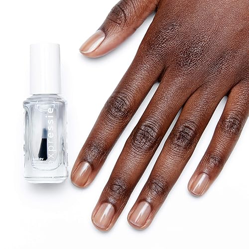 Miniatura 9 de Essie Expressie, Esmalte de uñas de secado rápido, vegano sin 8, transparente, siempre transparente, 0.33 onzas líquidas (paquete de 2)
