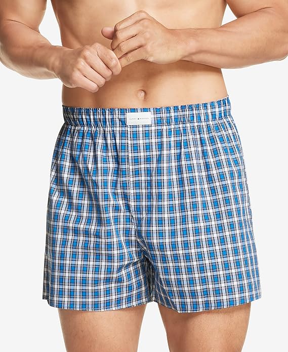 Tommy Hilfiger Men's Cotton Classic 3-Pack Woven Boxer