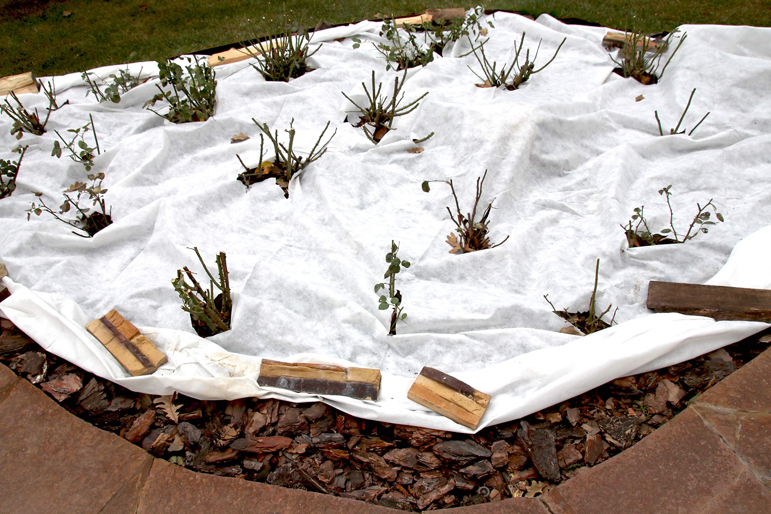 Aquagart 40m² Unkrautvlies weiß - 250g PES Drainagevlies I Bester Schutz vor Unkraut I Gartenvlies & Unkrautsperre I Wasserdurchlässige Unkrautfolie I Robuster Schutzvlies 1,6m breit