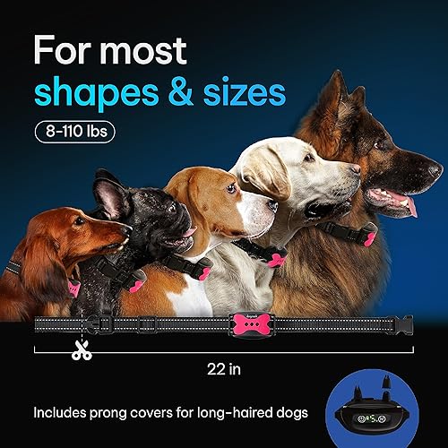 Miniatura 6 de Collar antiladridos recargable inteligente sin golpes para perros pequeños, medianos y grandes, control de ladridos impermeable con 5 niveles de