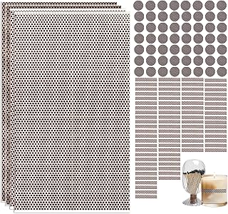 136 PCS Match Striker Stickers, Match Striker Paper with Adhesive, Ideal for Fireplace Matches