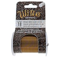 Vista 7 de The Beadsmith - Wire Elements - Alambre de cobre lacado calibre 18, resistente al deslustre, para fabricación de joyas, bobina de 10 yardas, 9.14