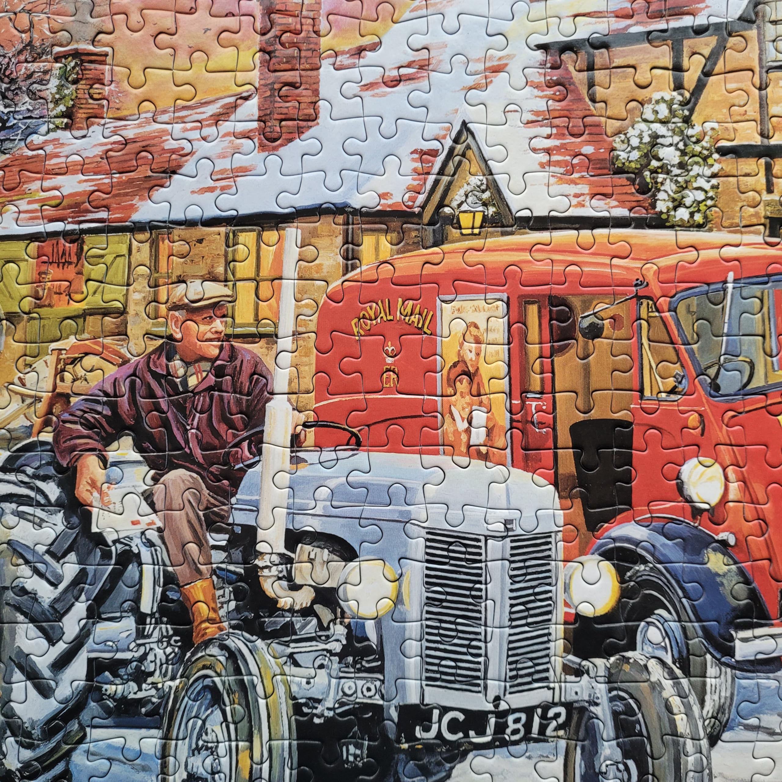 Gibsons Games - Puzzle natalizio da 1000 pezzi, puzzle sostenibile per adulti, in cartone riciclato al 100% di alta qualità, ottimo regalo per adulti, motivo: Winter at the Cabin