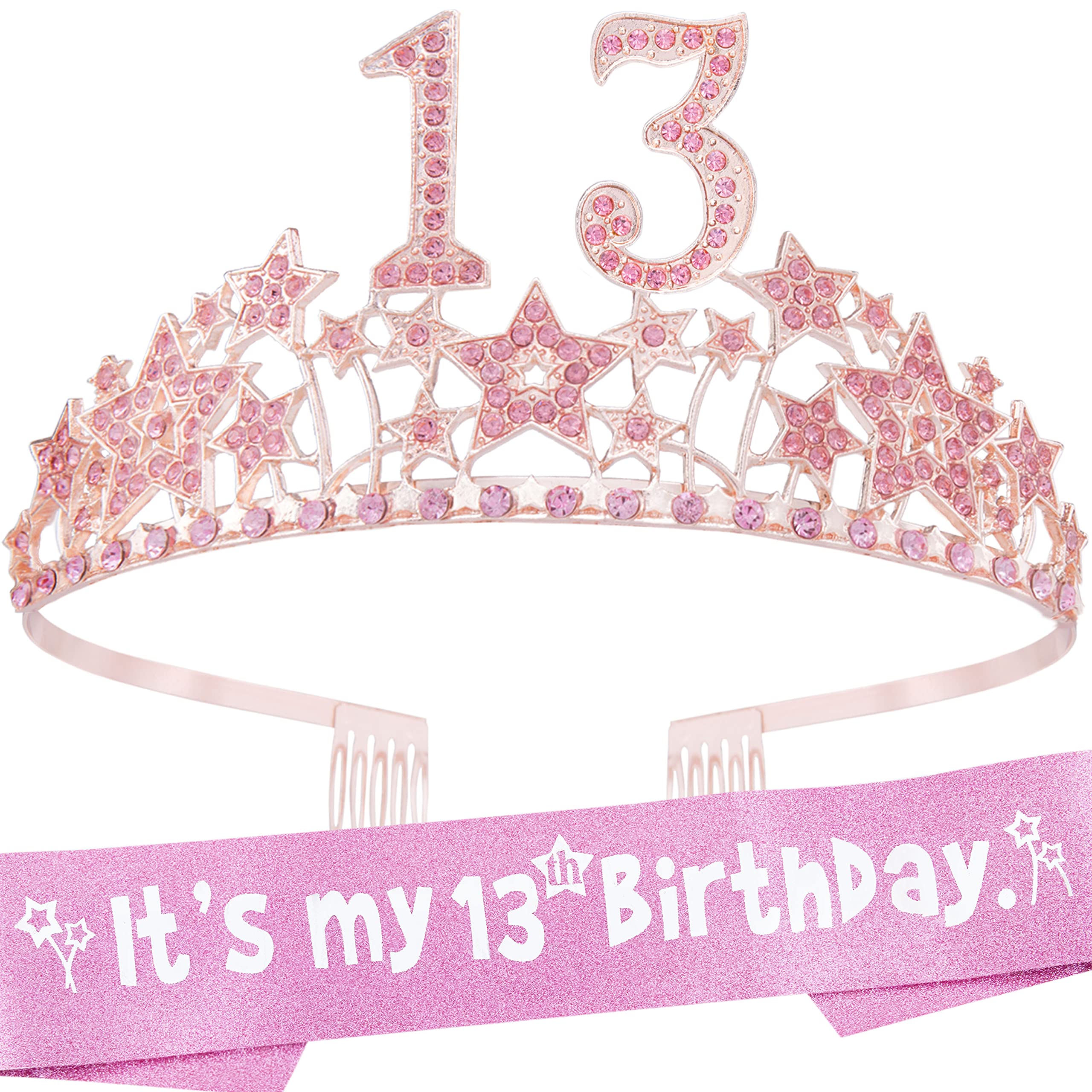 Buy 13th Birthday Decorations for Girls,13 Year Old Crown,13th Birthday