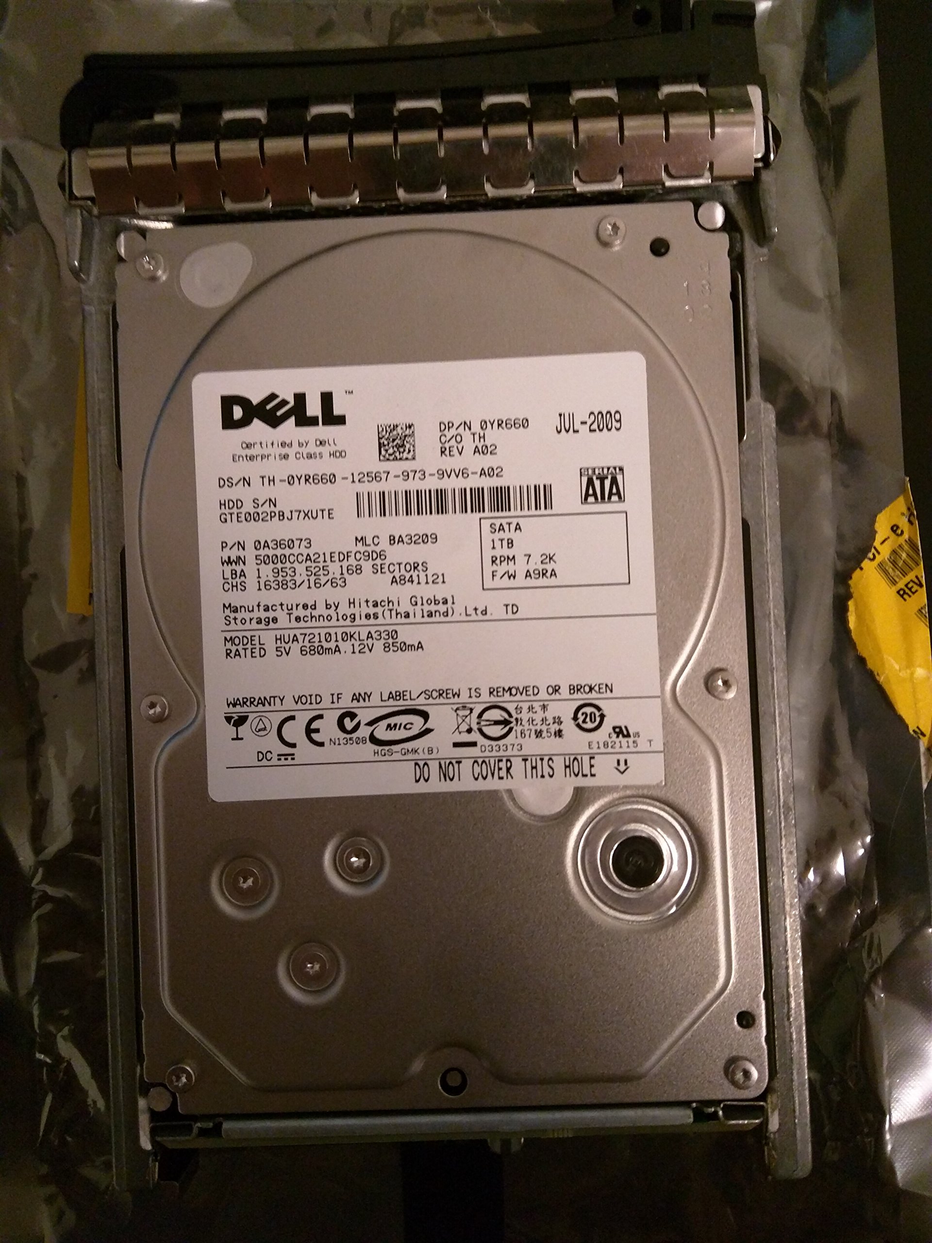 hua721010kla330、PN 0?a36073、MLC ba2526、Hitachi 1tb SATA 3.5ハードドライブ hua721010kla330、PN 0?a36073、MLC ba2526、Hitachi 1tb SATA