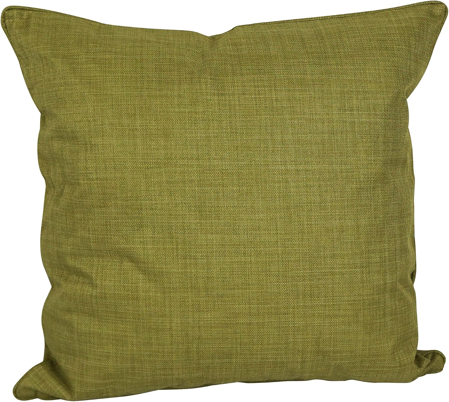 Blazing Needles Solid Outdoor Corded Throw Pillow, 25", Avocado, 2 Count