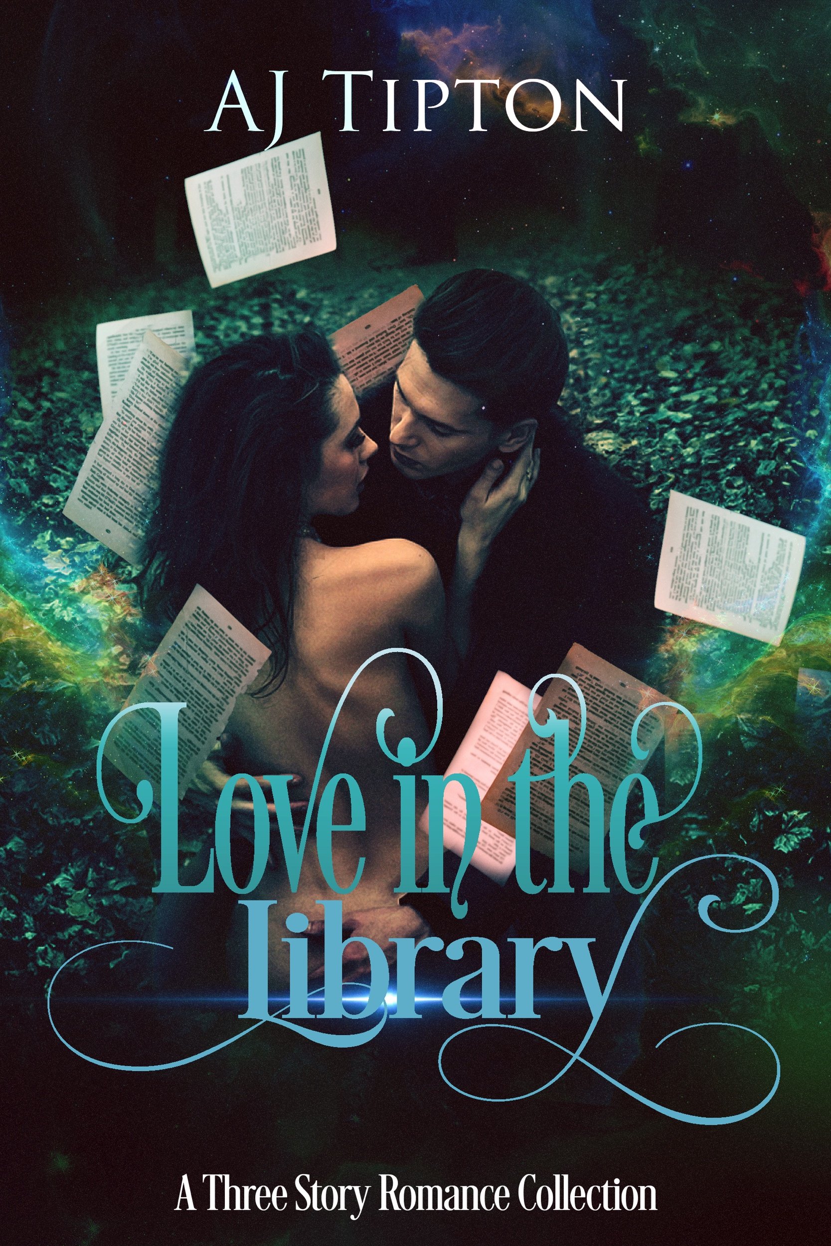Book cover for Love in the Library: A Three Story Romance Collection