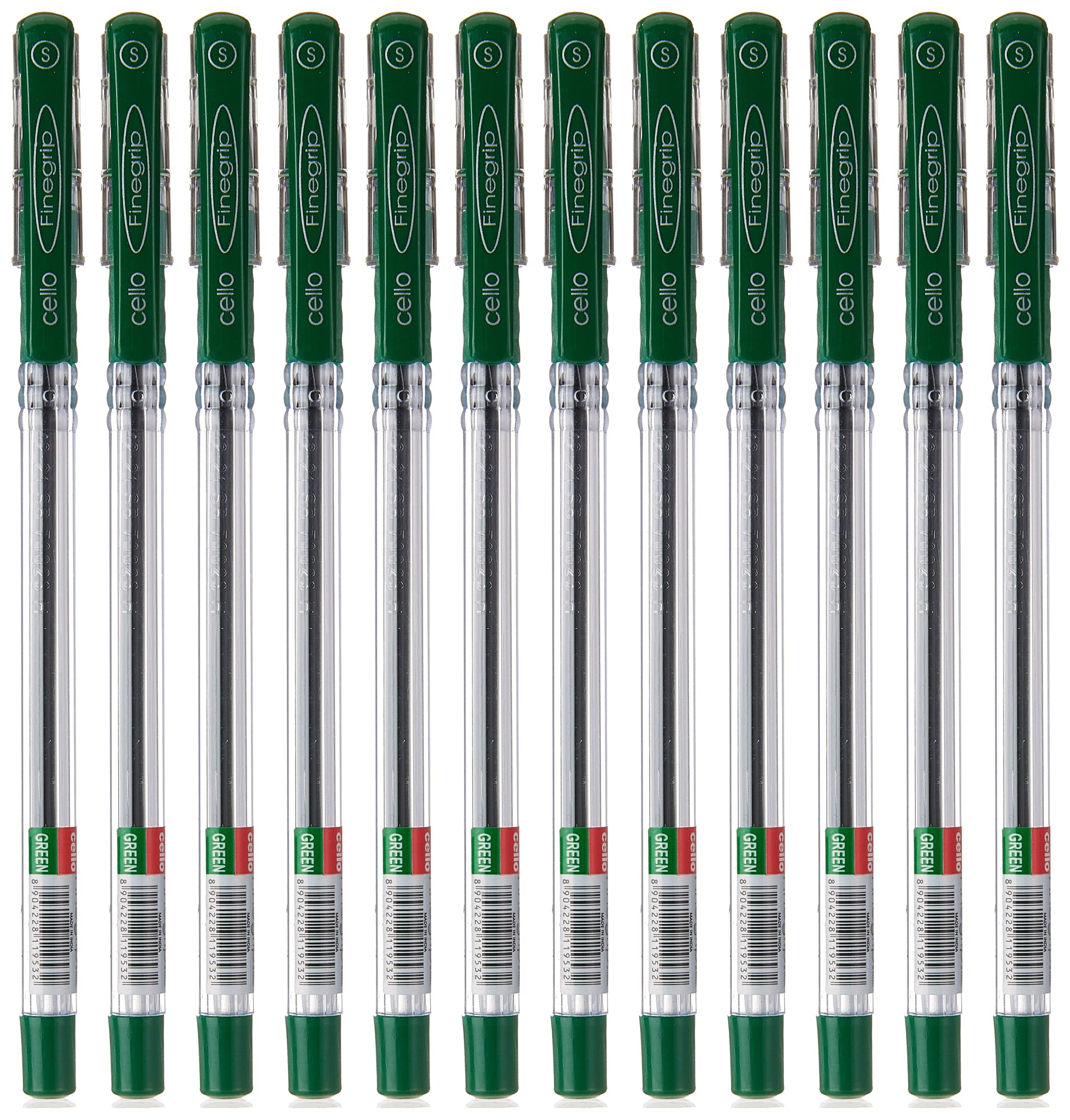 CELLO FINEGRIP BALL PEN 0.7MM BOX OF 12PC GREEN