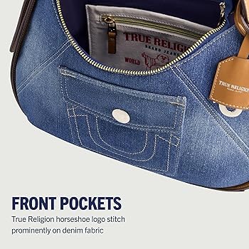 True Religion トゥルーレリジョン　デニム　ハンドバック　バッグ Amazon | True Religionレディースショルダーバッグパース